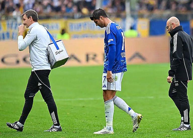 Morata se lesionó en el partido de anoche y se retiró. Ha marcado 0 goles en lo que va de temporada y no fue seleccionado para la selección nacional.
