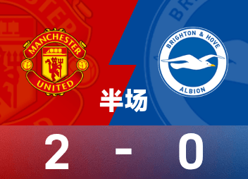 Entretiempo de la Premier League: Cunha marcó el primer gol de los Red Devils, Manchester United temporalmente 2-0 Brighton