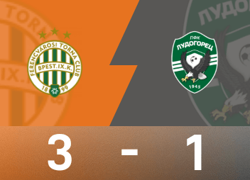 Informe del partido de la Europa League: Kadu y Joseph anotaron, Ferencvaros 3-1 Ludogretz