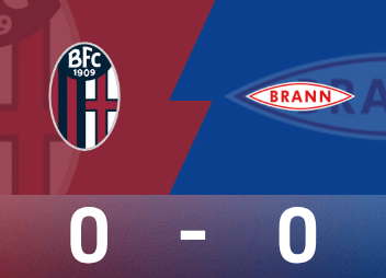 Informe del partido de la Europa League: los dos equipos solo hicieron tres tiros a portería y el Bolonia de diez hombres empató 0-0 con Brannen
