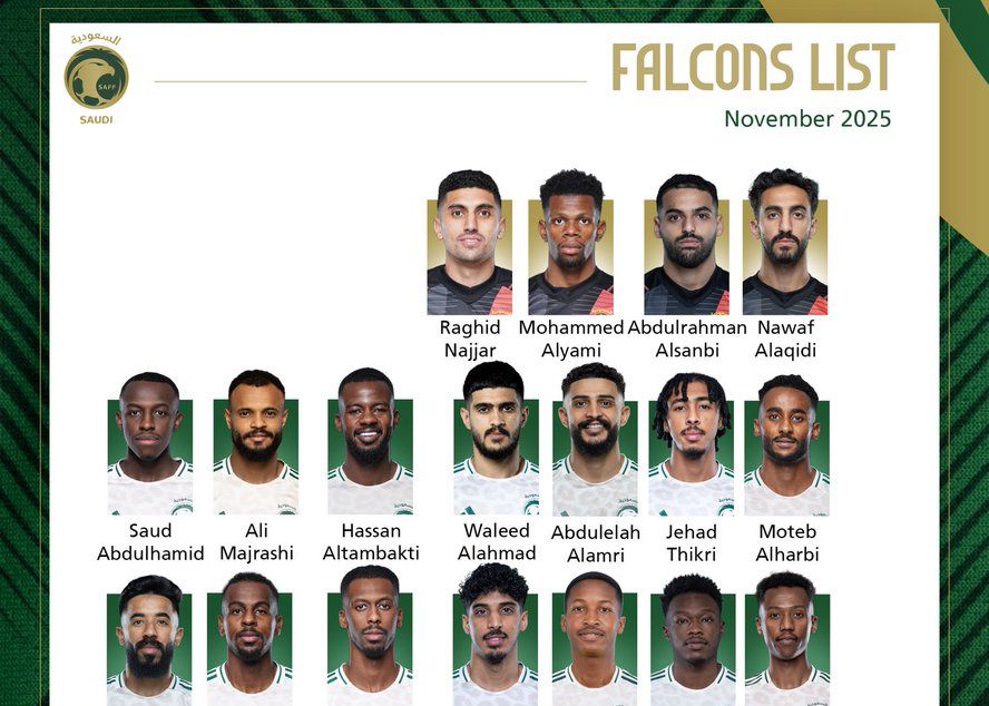 Arabia Saudita anuncia la plantilla de la selección nacional de noviembre: liderada por Dossari; jugará contra dos equipos africanos