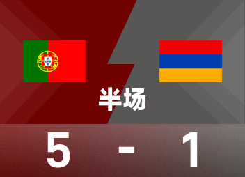 Entretiempo preliminar europeo mundial: doble tiro de Neves, tiro de tarifa B, Portugal 5-1 Armenia