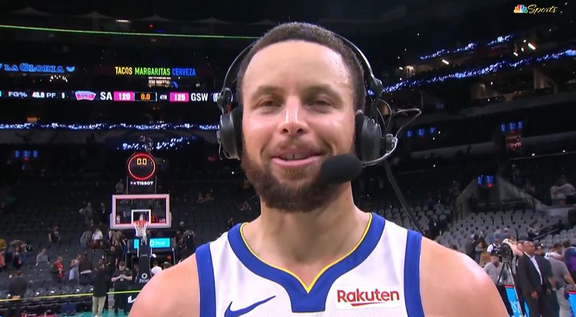 Curry: Como tirador, si disparas corto, te meterás en problemas. Me animé en el banco.